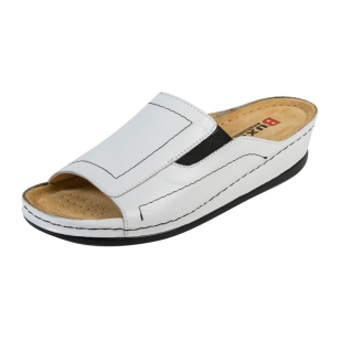 Sandále na klinovom podpätku Buxa Anatomic BZ230 biele