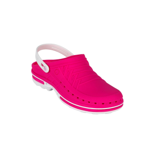 Chirurgické topánky Wock Clog 09 s remienkom Fuchsia