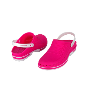 Chirurgické topánky Wock Clog 09 s remienkom Fuchsia