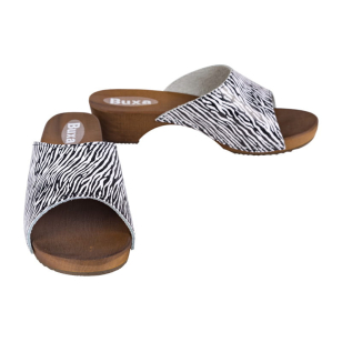 Kožené dreváky W40 zebra